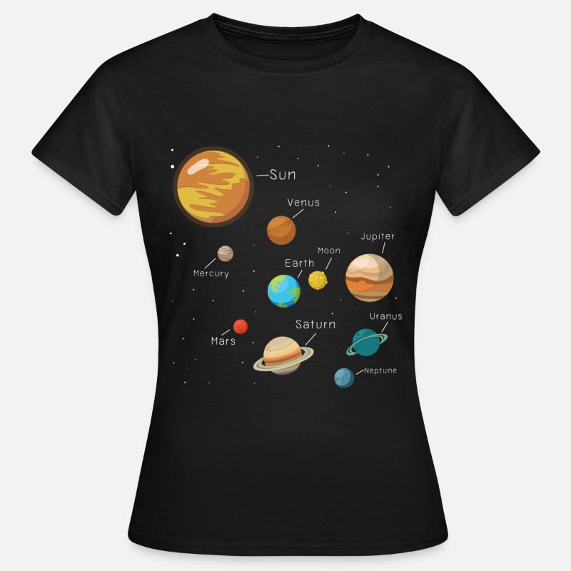 Universe Planet Galaxy Comic Cool Gift - Women's T-Shirt - black