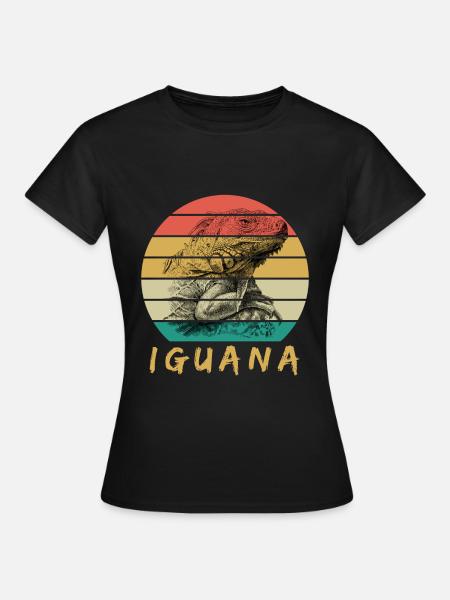 iguana - Frauen T-Shirt - Schwarz