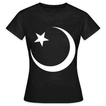Islam Symbol Design - Frauen T-Shirt - Schwarz - Vorne - AI Model Female 172 dark (172cm)