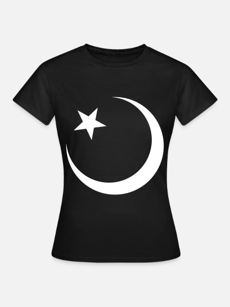 Islam Symbol Design - Frauen T-Shirt - Schwarz