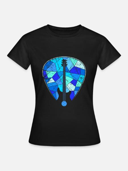 Gitarre Bass E-Gitarre - Frauen T-Shirt - Schwarz