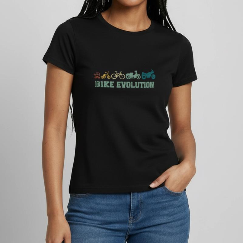 Motorcycle Evolution Saying Bike Evolution Motorcycle Women's T-Shirt