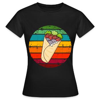 Kebab Shawarma Kebab Grill - Frauen T-Shirt - Schwarz - Vorne - AI Model Female 172 dark (172cm)