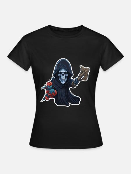 Skelett - Frauen T-Shirt - Schwarz