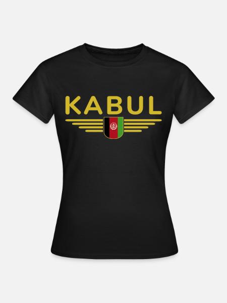 Kabul Design – Herz Afghanistans - Frauen T-Shirt - Schwarz