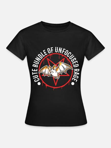 Cute Bundle Of Unfocused Rage - Frauen T-Shirt - Schwarz