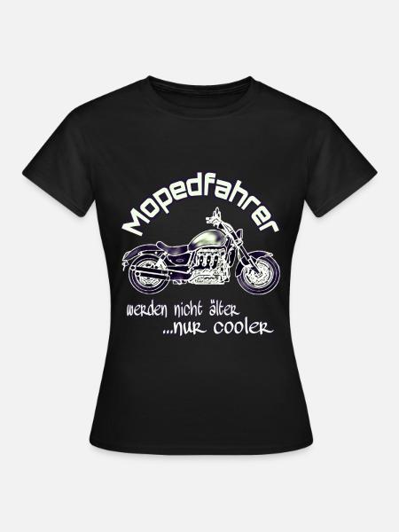 Mopedfahrer Spruch Motorrad Rocket 3 - Frauen T-Shirt - Schwarz