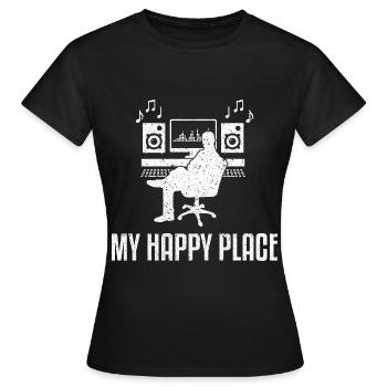 Tontechniker Sound Audio Engineer - Frauen T-Shirt - Schwarz - Vorne - AI Model Female 172 dark (172cm)