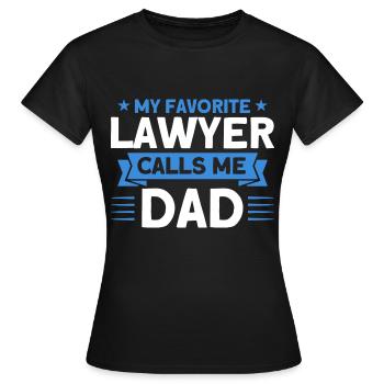 Avocat en droit Étudiant en droit Faculté de droit - T-shirt Femme - noir - Devant - AI Model Female 172 dark (172cm)