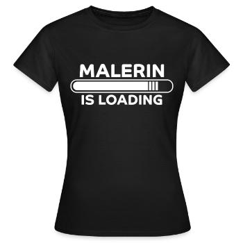 Malerin Spruch Malermeister Beruf Malerin Geschenk - Frauen T-Shirt - Schwarz - Vorne - AI Model Female 172 dark (172cm)