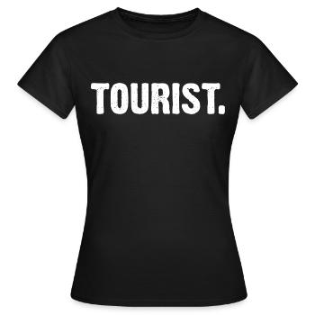 Touriste - T-shirt Femme - noir - Devant - AI Model Female 172 dark (172cm)