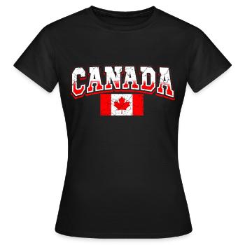 Canada Fan - T-shirt Femme - noir - Devant - AI Model Female 172 dark (172cm)
