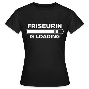 Friseurin Spruch Friseur Lustig Friseurin Geschenk - Frauen T-Shirt - Schwarz - Vorne - AI Model Female 172 dark (172cm)
