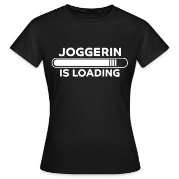 Joggerin Spruch Laufen Joggen Joggerin Geschenk - Frauen T-Shirt - Schwarz - Vorne - AI Model Female 172 dark (172cm)