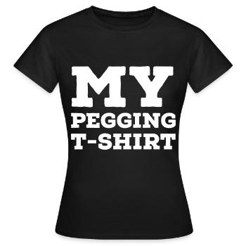 Pegging - Women's T-Shirt - black - Front - AI Model Female 172 dark (172cm)