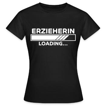 Erzieherin Spruch Job Lustiges Erzieherin Geschenk - Frauen T-Shirt - Schwarz - Vorne - AI Model Female 172 dark (172cm)