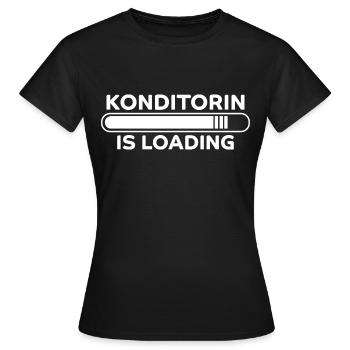 Konditorin Spruch Backen Witz Konditorin Geschenk - Frauen T-Shirt - Schwarz - Vorne - AI Model Female 172 dark (172cm)