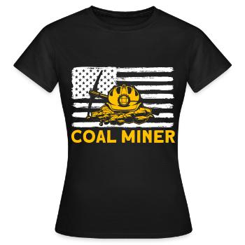 Underground Mining Miners Underground Mining - Women's T-Shirt - black - Front - AI Model Female 172 dark (172cm)