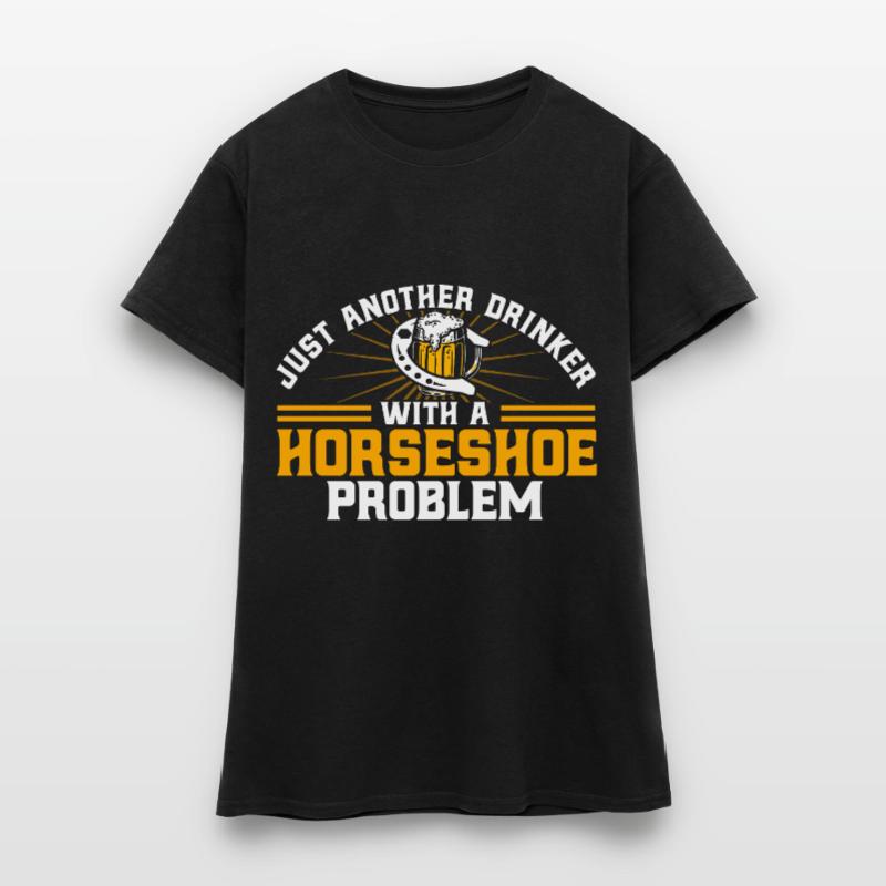 Lanceur de fer à cheval Lancer de fer à cheval Lancer de fer à cheval Lancer de fer à cheval T-shirt Femme
