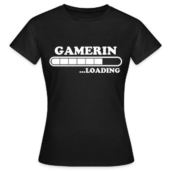 Gamerin Spruch Videospiel Sprüche Gamerin Geschenk - Frauen T-Shirt - Schwarz - Vorne - AI Model Female 172 dark (172cm)