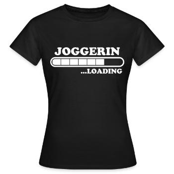Joggerin Spruch Laufen Joggen Joggerin Geschenk - Frauen T-Shirt - Schwarz - Vorne - AI Model Female 172 dark (172cm)