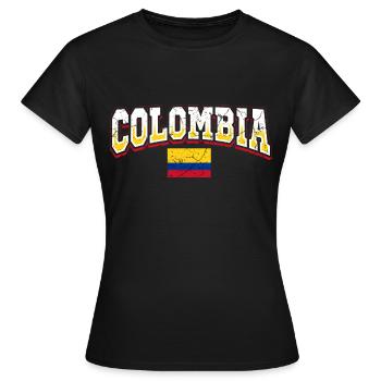Colombie - T-shirt Femme - noir - Devant - AI Model Female 172 dark (172cm)