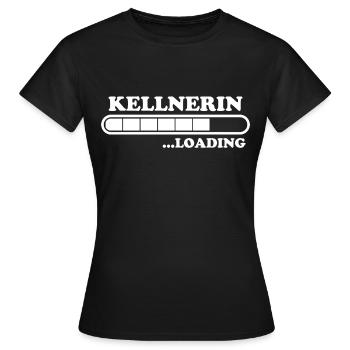 Kellnerin Spruch Kellner Beruf Kellnerin Geschenk - Frauen T-Shirt - Schwarz - Vorne - AI Model Female 172 dark (172cm)