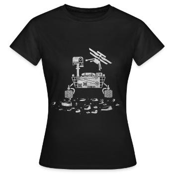 Mars Planet Weltraum Raumfahrt - Frauen T-Shirt - Schwarz - Vorne - AI Model Female 172 dark (172cm)