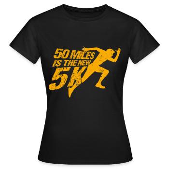 Ultralauf Ultramarathonläufer Ultramarathon Gesche - Frauen T-Shirt - Schwarz - Vorne - AI Model Female 172 dark (172cm)