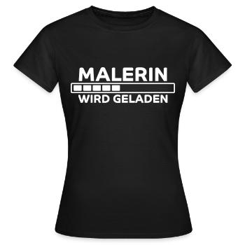 Malerin Spruch Malermeister Beruf Malerin Geschenk - Frauen T-Shirt - Schwarz - Vorne - AI Model Female 172 dark (172cm)