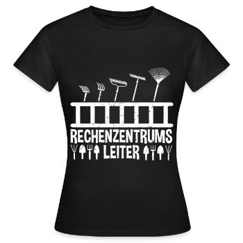 Rechenzentrumsleiter Rechen & Leiter Garten - Frauen T-Shirt - Schwarz - Vorne - AI Model Female 172 dark (172cm)