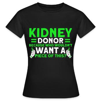 Operation Transplantiert Organtransplantation - Frauen T-Shirt - Schwarz - Vorne - AI Model Female 172 dark (172cm)