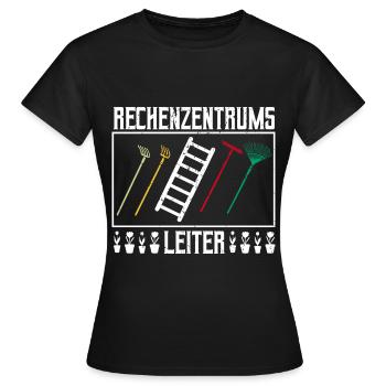 Rechenzentrumsleiter Rechen & Leiter Garten - Frauen T-Shirt - Schwarz - Vorne - AI Model Female 172 dark (172cm)