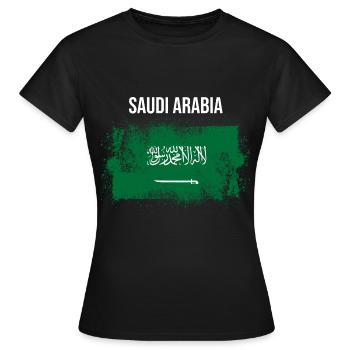 Saudi-Arabien - Frauen T-Shirt - Schwarz - Vorne - AI Model Female 172 dark (172cm)
