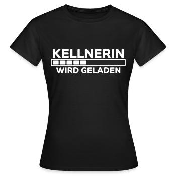 Kellnerin Spruch Kellner Beruf Kellnerin Geschenk - Frauen T-Shirt - Schwarz - Vorne - AI Model Female 172 dark (172cm)