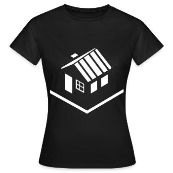 House Property Icon - Women's T-Shirt - black - Front - AI Model Female 172 dark (172cm)