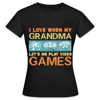 Gamer Gaming Jeux vidéo Jeux vidéo - T-shirt Femme - noir - Devant - AI Model Female 172 dark (172cm)