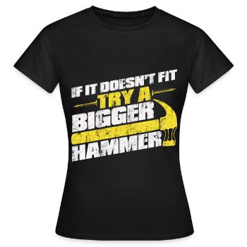 Menuisier menuisier menuisier - T-shirt Femme - noir - Devant - AI Model Female 172 dark (172cm)