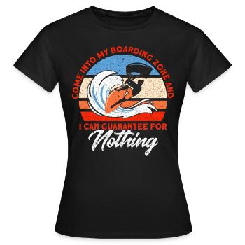 Kiteboarder Kitesurfer Kiten Kiteboard Geschenk - Frauen T-Shirt - Schwarz - Vorne - AI Model Female 172 dark (172cm)