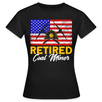 Mines souterraines Mineurs Mineurs de charbon - T-shirt Femme - noir - Devant - AI Model Female 172 dark (172cm)
