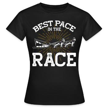 Traîneau Chien Traîneau Chien - T-shirt Femme - noir - Devant - AI Model Female 172 dark (172cm)