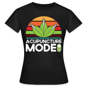 Médecine chinoise Acupuncturiste Alternatif Medizi - T-shirt Femme - noir - Devant - AI Model Female 172 dark (172cm)