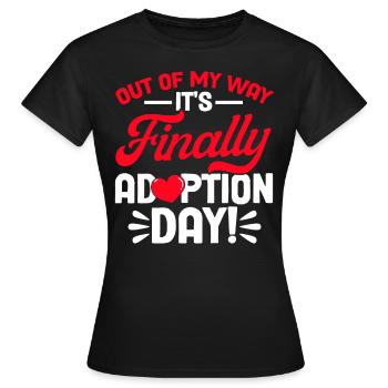 Adoption Adoption von Kindern Pflegeeltern - Frauen T-Shirt - Schwarz - Vorne - AI Model Female 172 dark (172cm)