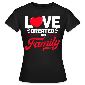Adoption von Kindern Pflegeeltern Adoption - Frauen T-Shirt - Schwarz - Vorne - AI Model Female 172 dark (172cm)