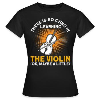 Violinist Orchestra-Violinist Violinist Gesche - Women's T-Shirt - black - Front - AI Model Female 172 dark (172cm)