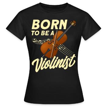 Cadeau de violoniste violoniste - T-shirt Femme - noir - Devant - AI Model Female 172 dark (172cm)