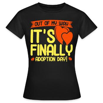 Adoption Adoption von Kindern Pflegeeltern - Frauen T-Shirt - Schwarz - Vorne - AI Model Female 172 dark (172cm)
