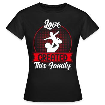 Adoption von Kindern Pflegeeltern Adoption - Frauen T-Shirt - Schwarz - Vorne - AI Model Female 172 dark (172cm)