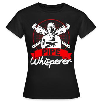 Plumbing Sanitary fittings Maintenance of San - Women's T-Shirt - black - Front - AI Model Female 172 dark (172cm)