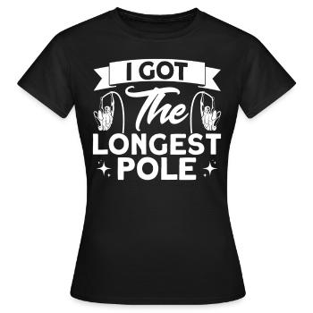 Saut à la perche Saut à la perche Saut à la perche - T-shirt Femme - noir - Devant - AI Model Female 172 dark (172cm)